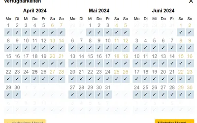 Booking Calendar